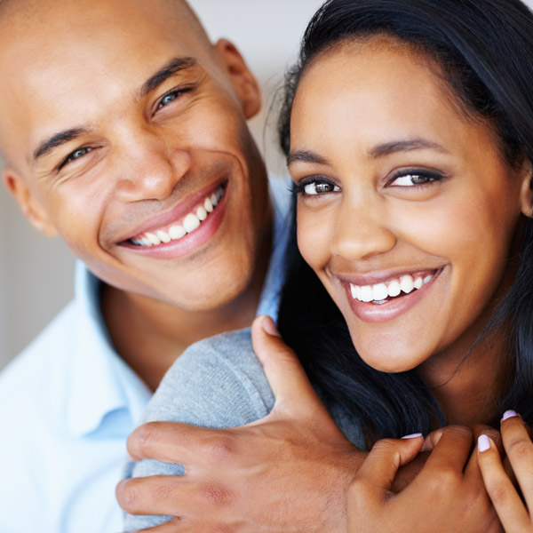 couple smiling together