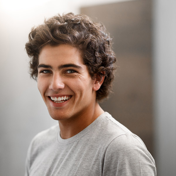 man smiling