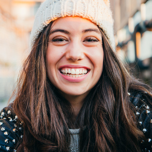 woman smiling